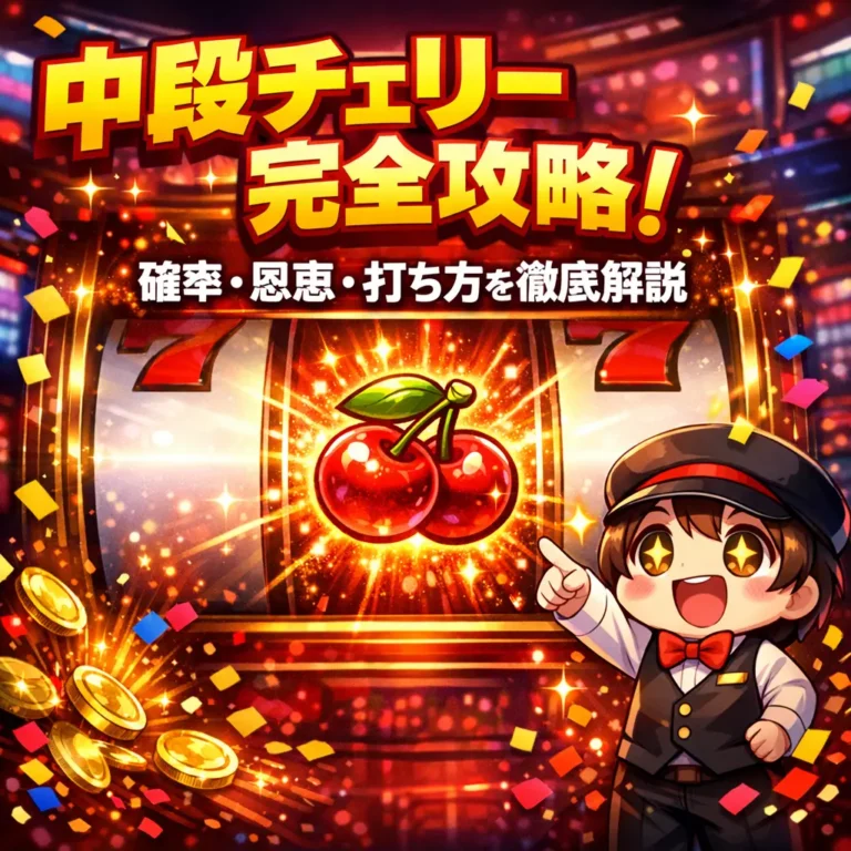 ジャグラー中段チェリーの確率と恩恵を徹底解説