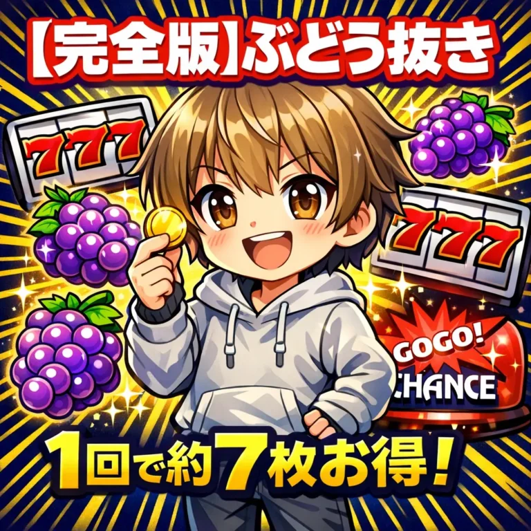 ジャグラーぶどう抜きの手順と仕組みを徹底解説